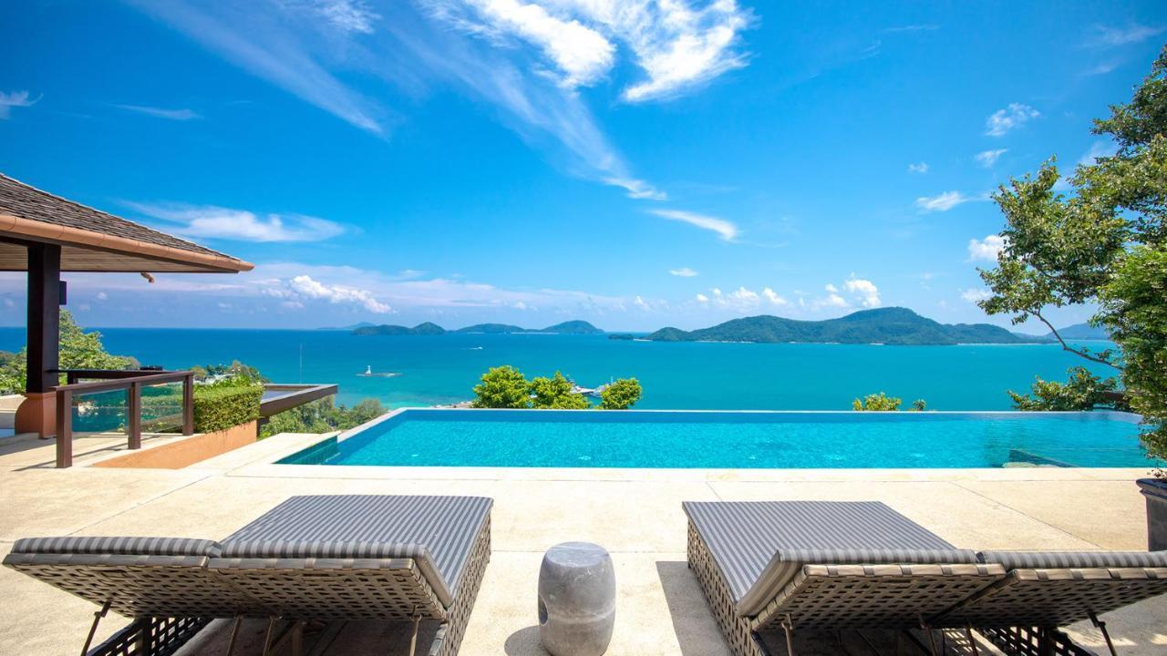Sri Panwa Phuket Luxury Pool Villa Hotel - Sha Plus Eksteriør bilde View of the Andaman Sea from the pool at the Villa Punita